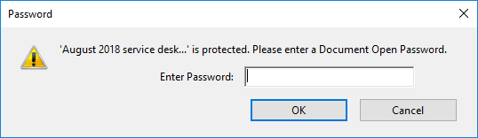 Open with password