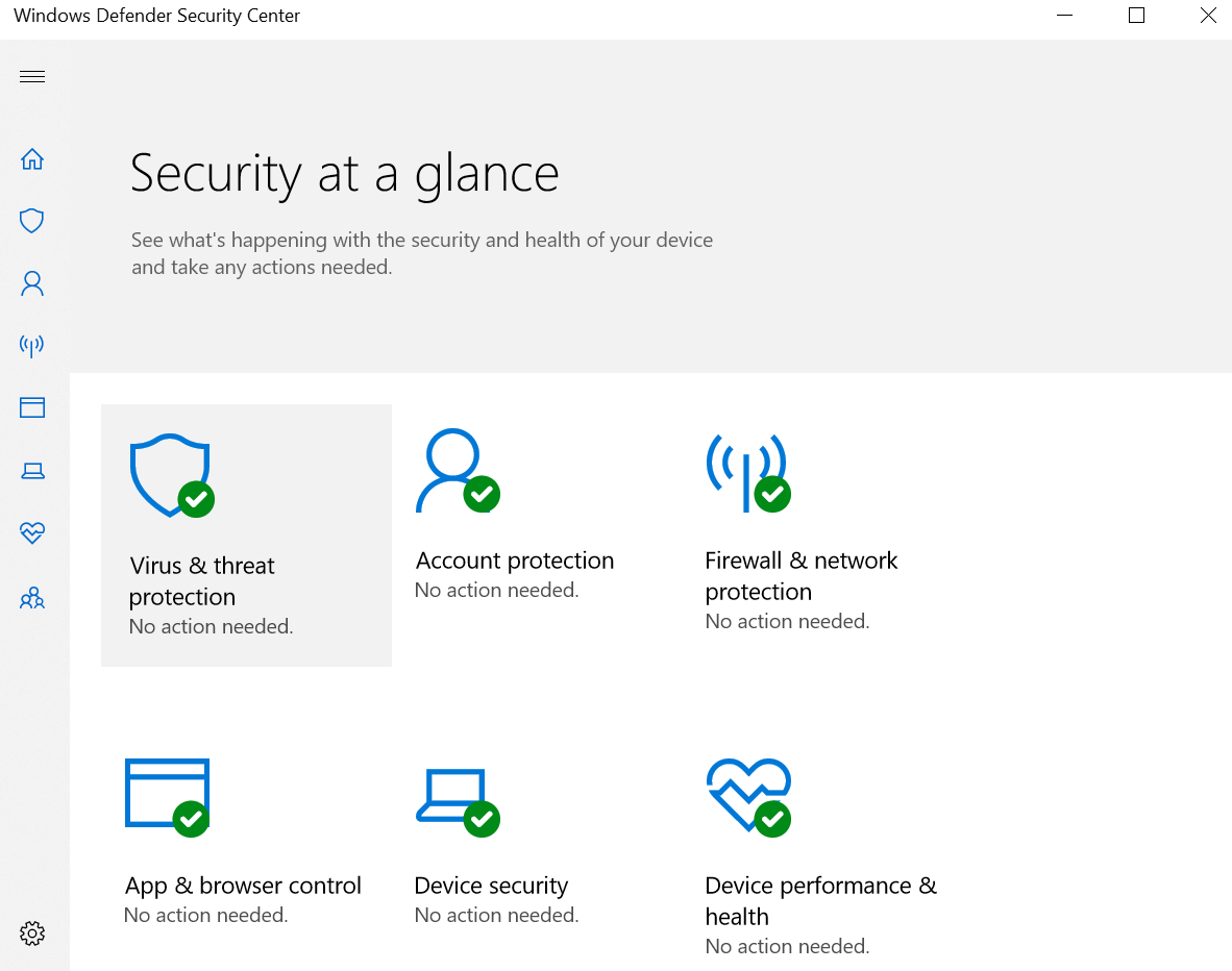 windows 10 security