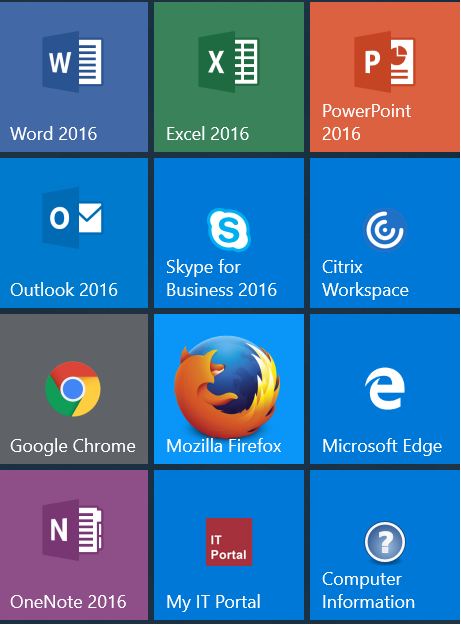 windows 10 start menu